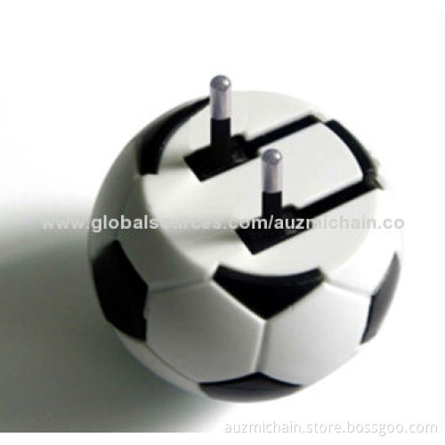 Universal Football Single Travel USB Wall Adapter, Good Quality, 100-240V AC Input